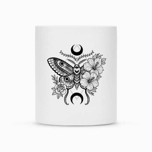 Actias Luna | Tasse 300 ml, matt weiß – SoulAndPixel Streetwear & Accessoires