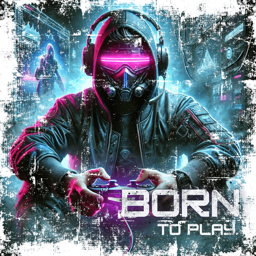 Born to Play Hoodie | Premium Oversized - DTF Druck | RückenMotiv – SoulAndPixel Streetwear & Accessoires