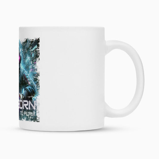 Born to Play | Tasse 300 ml, matt weiß – SoulAndPixel Streetwear & Accessoires