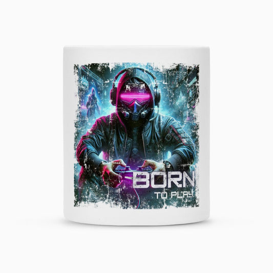 Born to Play | Tasse 300 ml, matt weiß – SoulAndPixel Streetwear & Accessoires