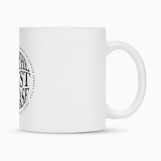 Breathe. Trust. Release. | Tasse 300 ml, matt weiß – SoulAndPixel Streetwear & Accessoires