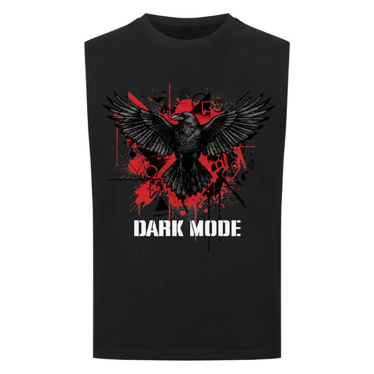 Dark Mode | ärmelloses Oversize T-Shirt, Bio - Baumwolle - DTF Druck – SoulAndPixel Streetwear & Accessoires
