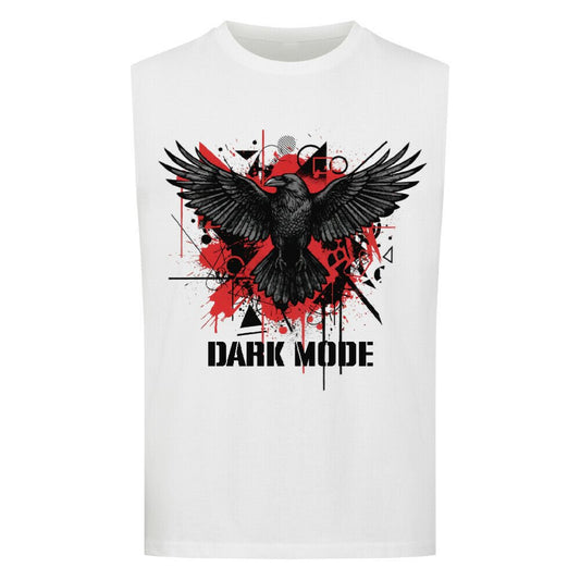 Dark Mode | ärmelloses Oversize T-Shirt, Bio - Baumwolle - DTF Druck – SoulAndPixel Streetwear & Accessoires