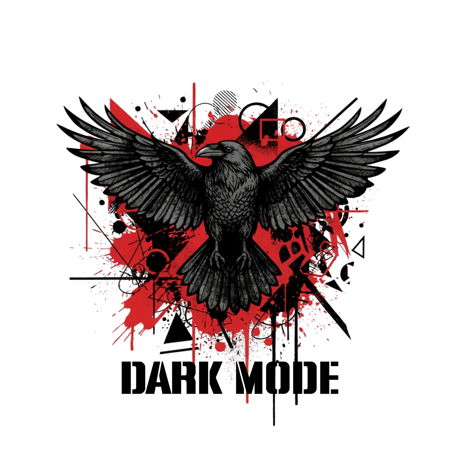 Dark Mode | ärmelloses Oversize T-Shirt, Bio - Baumwolle - DTF Druck – SoulAndPixel Streetwear & Accessoires