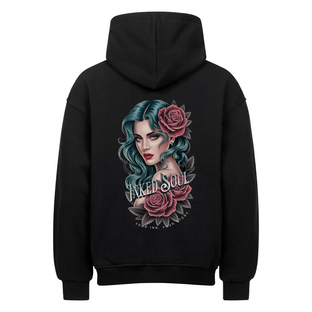 Inked Soul Hoodie | Premium Oversized - DTF Druck | RückenMotiv – SoulAndPixel Streetwear & Accessoires