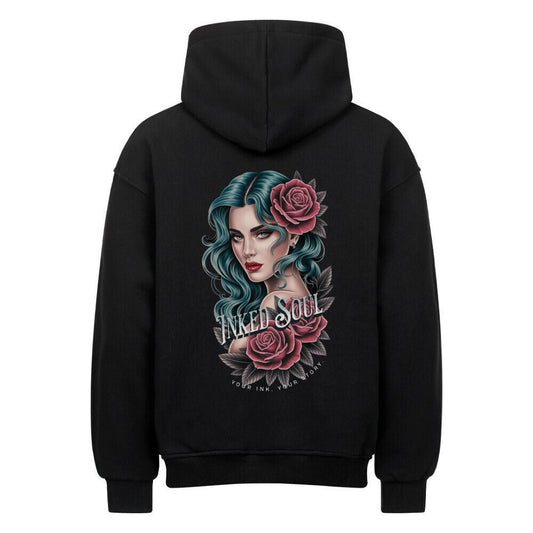 Inked Soul Hoodie | Premium Oversized - DTF Druck | RückenMotiv – SoulAndPixel Streetwear & Accessoires