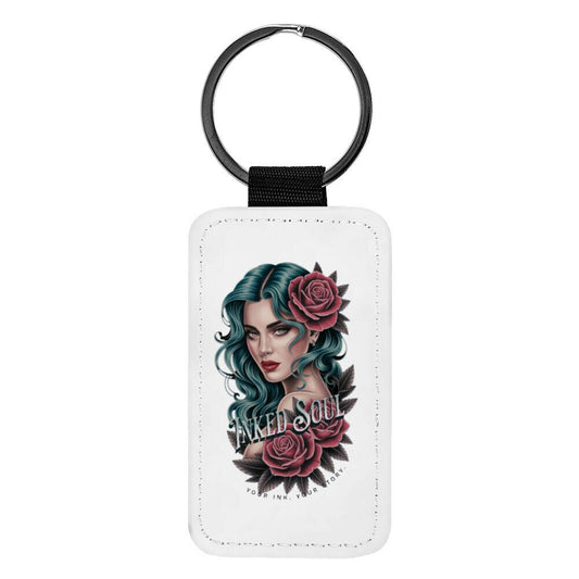Inked Soul | Schlüsselanhänger, Kunstleder – SoulAndPixel Streetwear & Accessoires