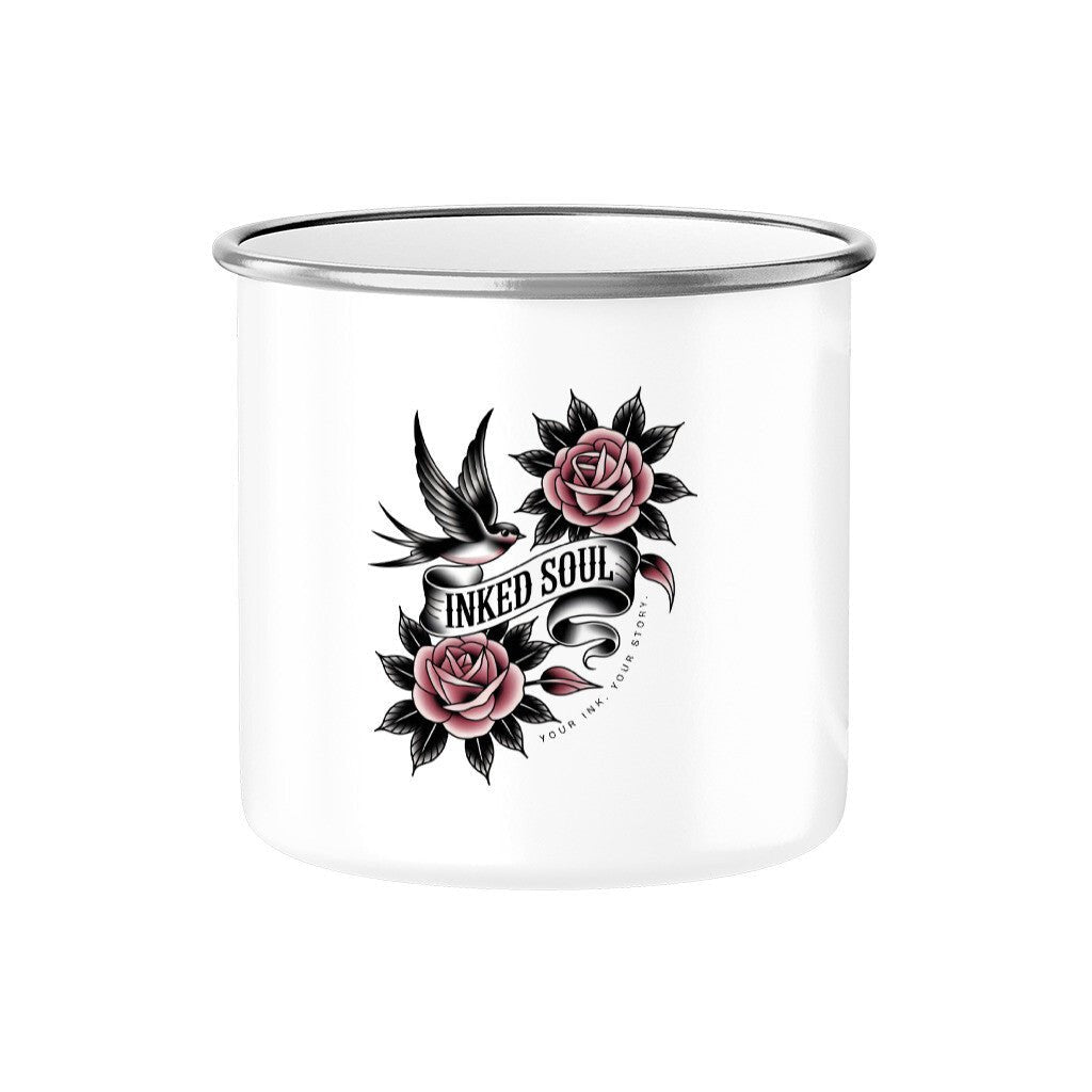 Inked Soul Swallow | Emaille Tasse, 300 ml – SoulAndPixel Streetwear & Accessoires
