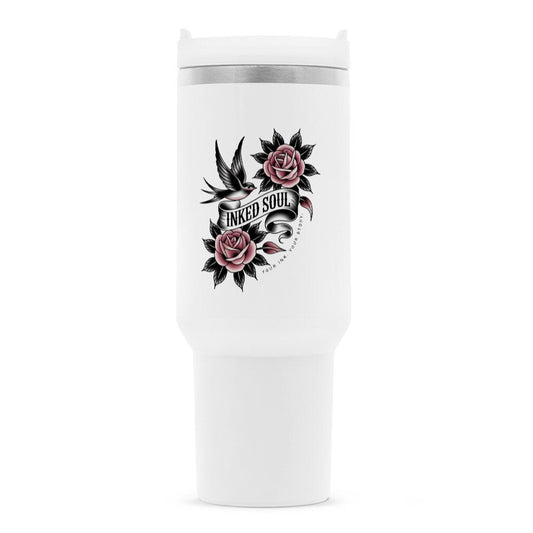 Inked Soul Swallow | Thermobecher Edelstahl, 1200 ml – SoulAndPixel Streetwear & Accessoires