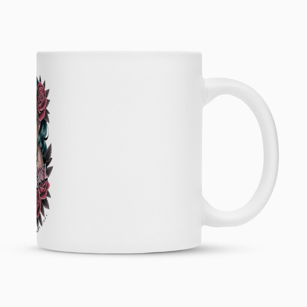 Inked Soul | Tasse 300 ml, matt weiß – SoulAndPixel Streetwear & Accessoires