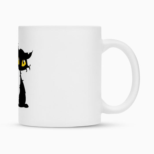 Little Black CAT | Tasse 300 ml, matt weiß – SoulAndPixel Streetwear & Accessoires