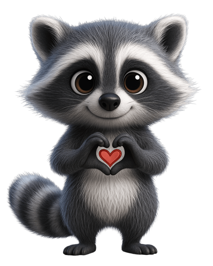 Little Raccoon | Premium Organic Shirt, Bio - Baumwolle - DTF Druck – SoulAndPixel Streetwear & Accessoires