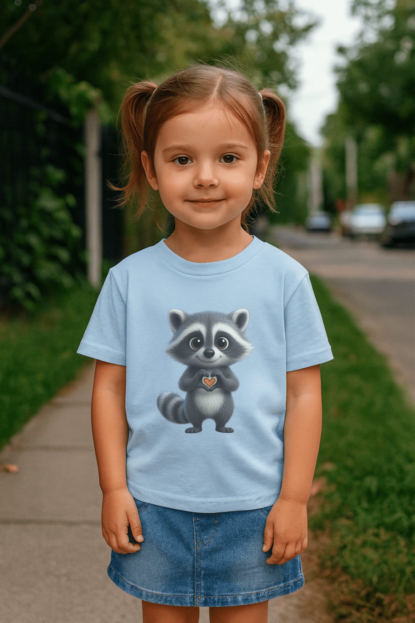 Little Raccoon | Premium Organic Shirt, Bio - Baumwolle - DTF Druck – SoulAndPixel Streetwear & Accessoires