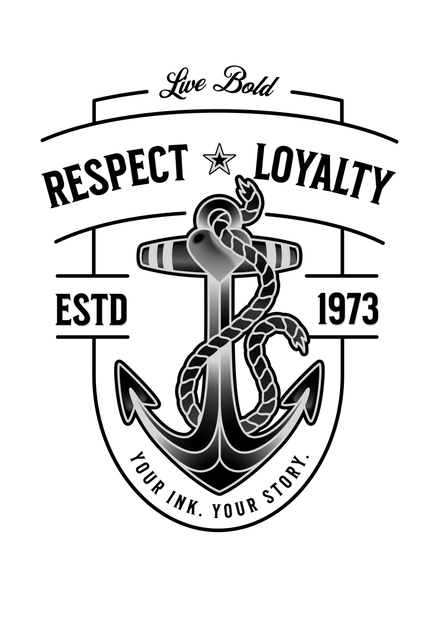 Live Bold | Anker | Schlüsselanhänger, Kunstleder – SoulAndPixel Streetwear & Accessoires