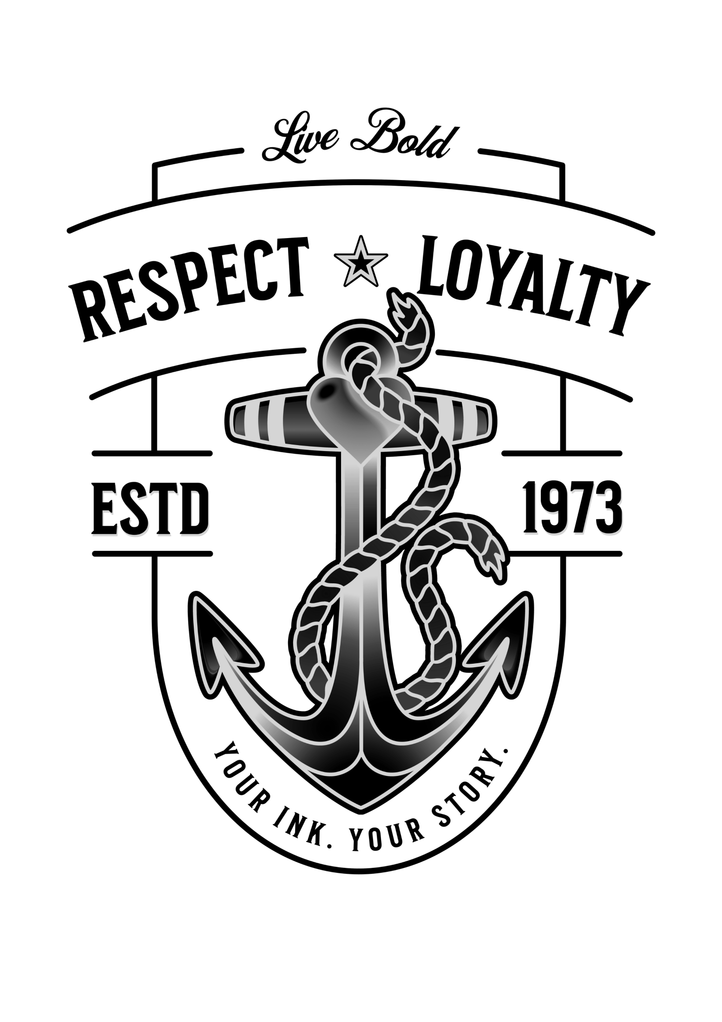 Live Bold | Anker | Schlüsselanhänger, Kunstleder – SoulAndPixel Streetwear & Accessoires