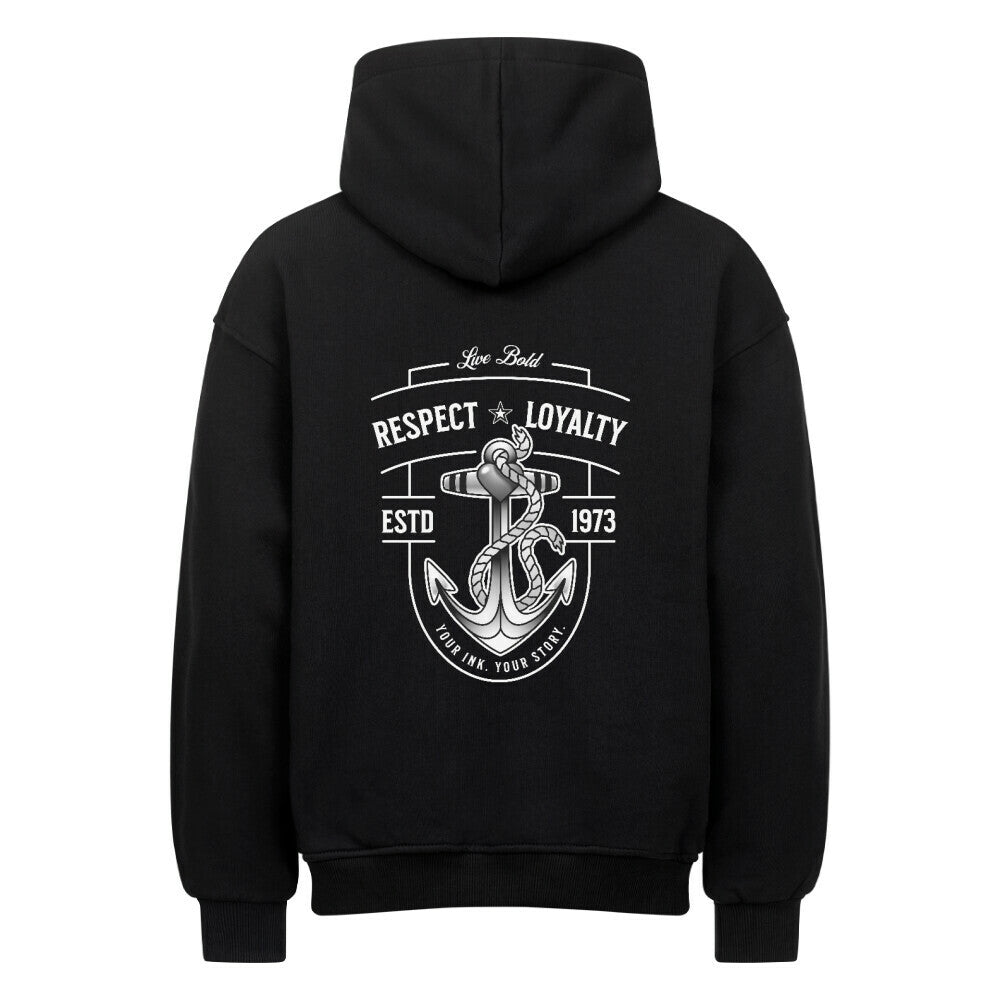 Live Bold Hoodie | Premium Oversized - DTF Druck | RückenMotiv – SoulAndPixel Streetwear & Accessoires