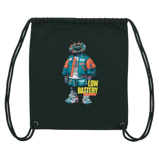 Low Batterie | Gym Bag, Bio - Baumwolle & recyceltem Polyester – SoulAndPixel Streetwear & Accessoires