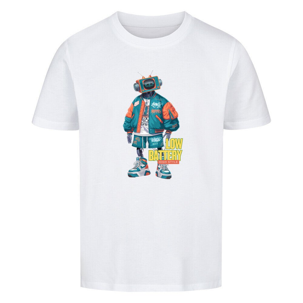 Low Batterie | Premium Organic Shirt, Bio - Baumwolle - DTF Druck – SoulAndPixel Streetwear & Accessoires