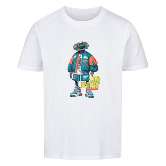 Low Batterie | Premium Organic Shirt, Bio - Baumwolle - DTF Druck – SoulAndPixel Streetwear & Accessoires