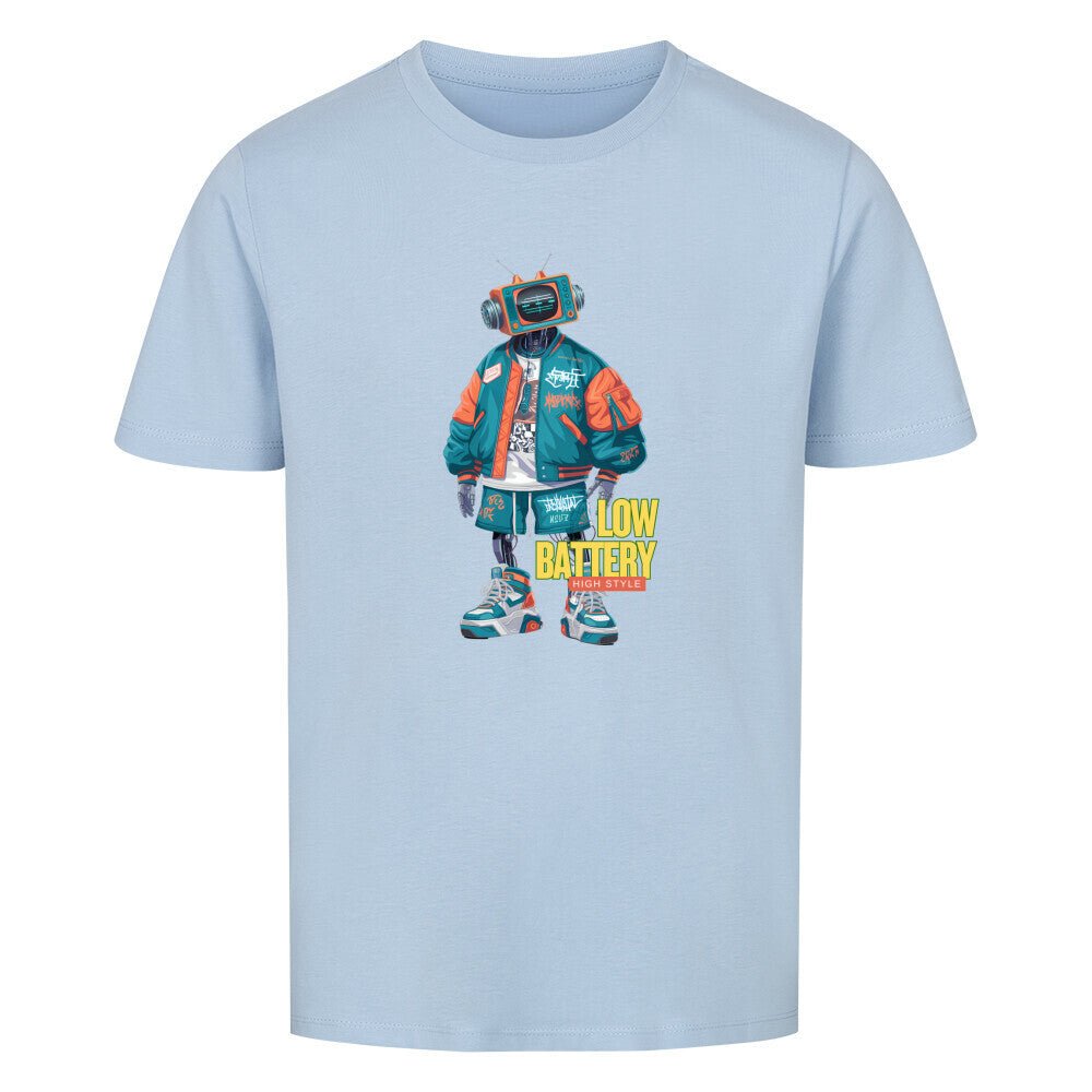 Low Batterie | Premium Organic Shirt, Bio - Baumwolle - DTF Druck – SoulAndPixel Streetwear & Accessoires