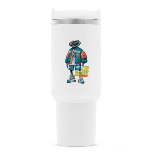 Low Batterie | Thermobecher Edelstahl, 1200 ml – SoulAndPixel Streetwear & Accessoires