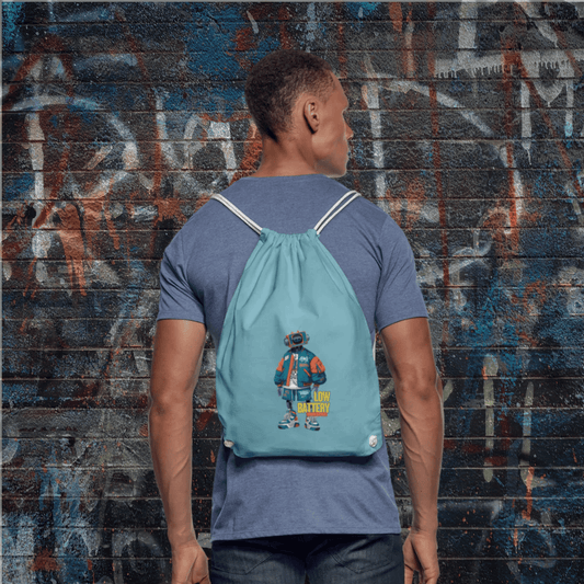 Low Batterie | Turnbeutel, 100% Baumwolle – SoulAndPixel Streetwear & Accessoires
