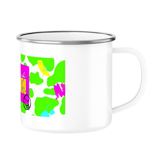 Mach ich trotzdem! | Emaille Tasse, 300 ml – SoulAndPixel Streetwear & Accessoires