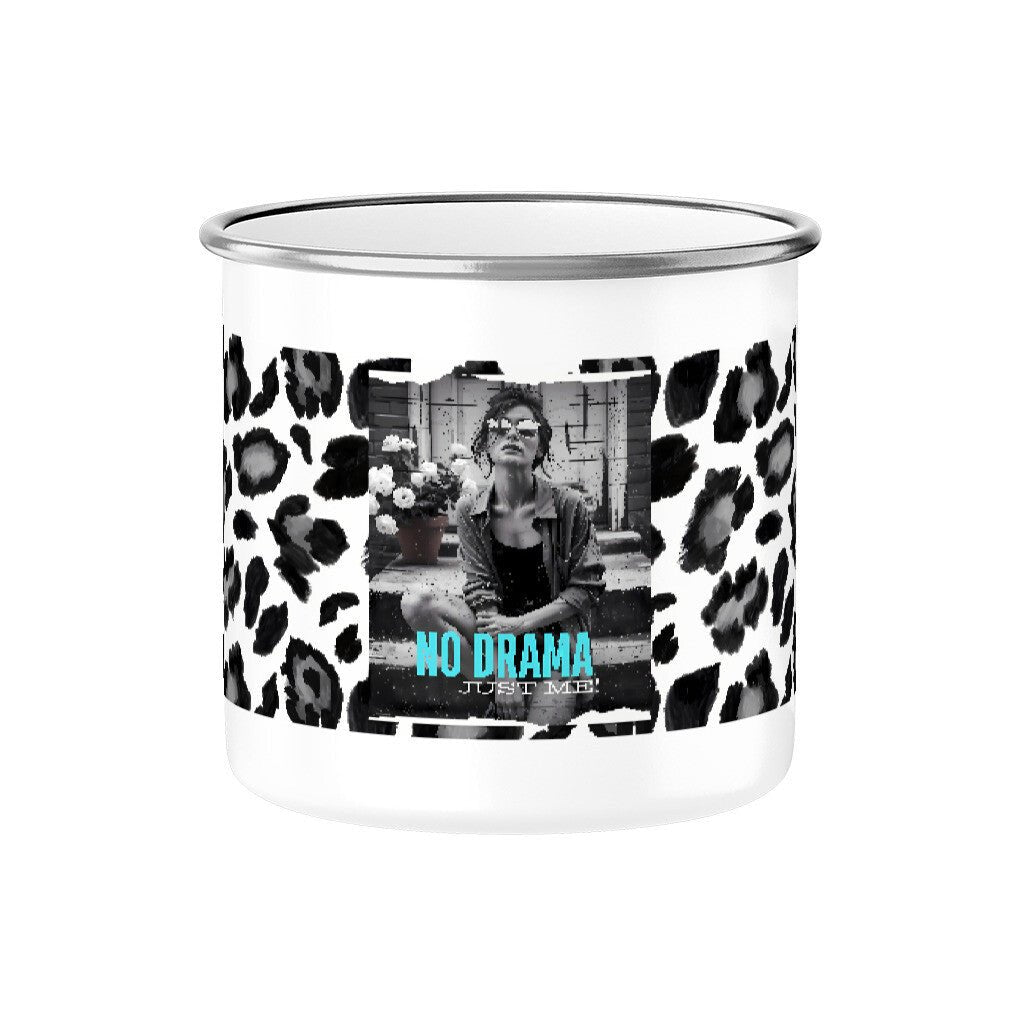 NO DRAMA.| Emaille Tasse, 300 ml – SoulAndPixel Streetwear & Accessoires