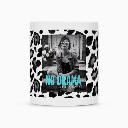 NO DRAMA. | Tasse 300 ml, matt weiß – SoulAndPixel Streetwear & Accessoires