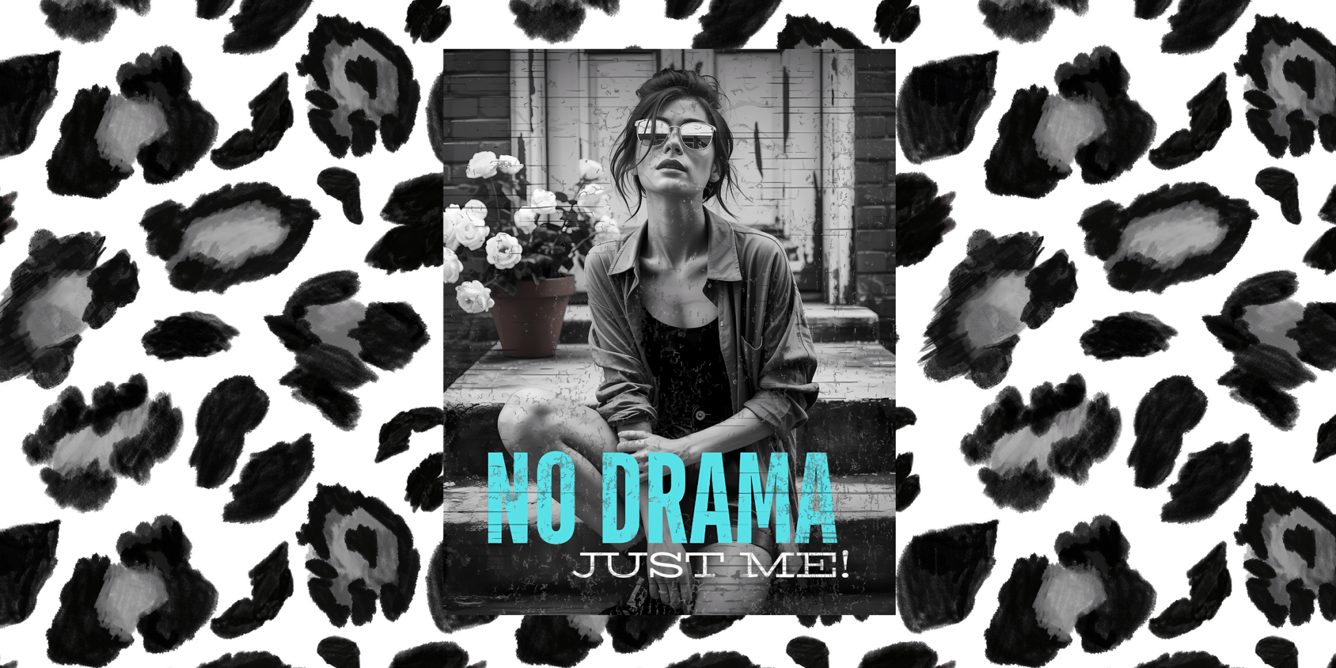 NO DRAMA. | Tasse 300 ml, matt weiß – SoulAndPixel Streetwear & Accessoires