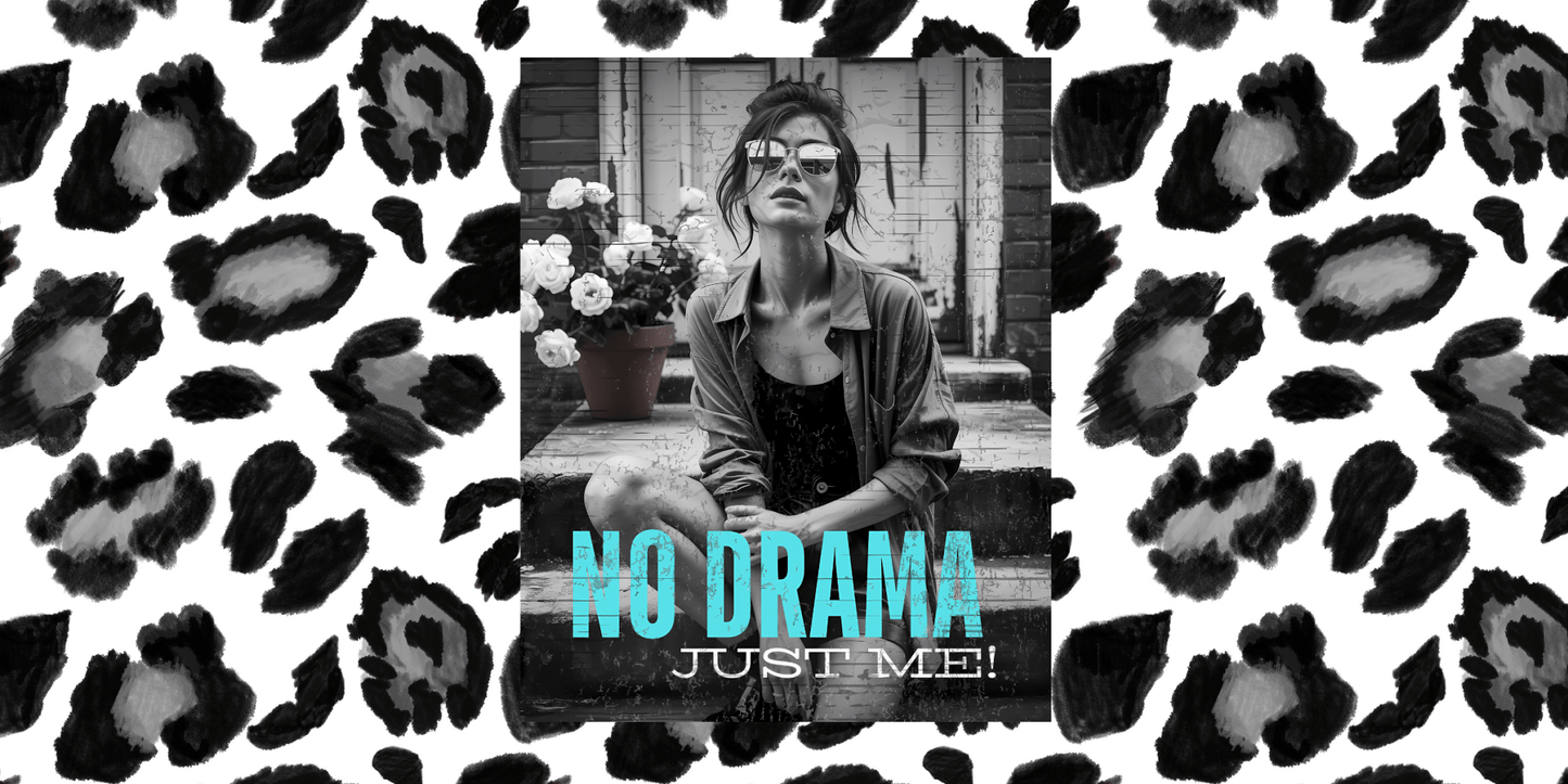 NO DRAMA. | Thermobecher Edelstahl, 1200 ml – SoulAndPixel Streetwear & Accessoires