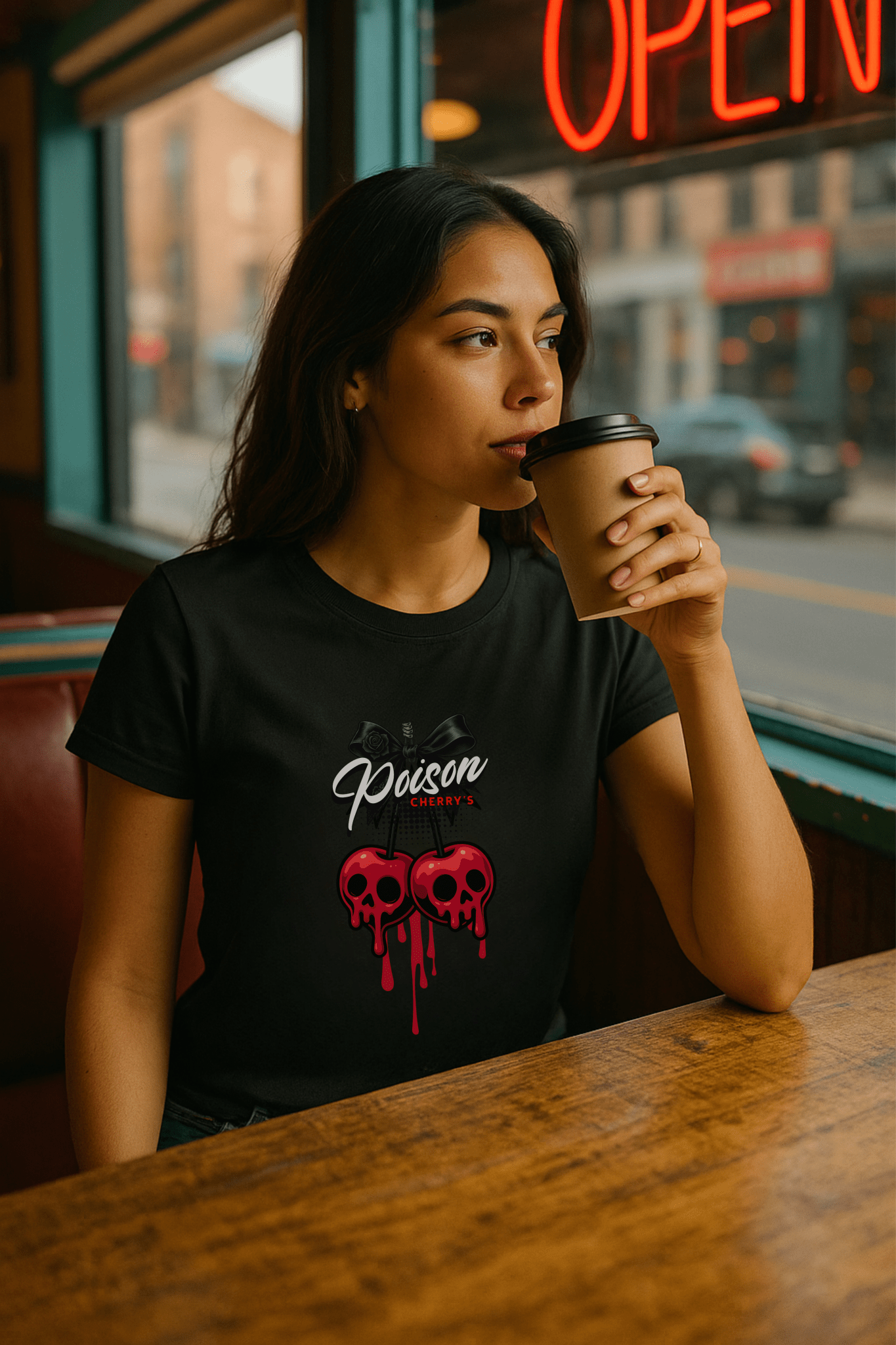 Poison Cherrys | Premium T-Shirt, Bio - Baumwolle – SoulAndPixel Streetwear & Accessoires