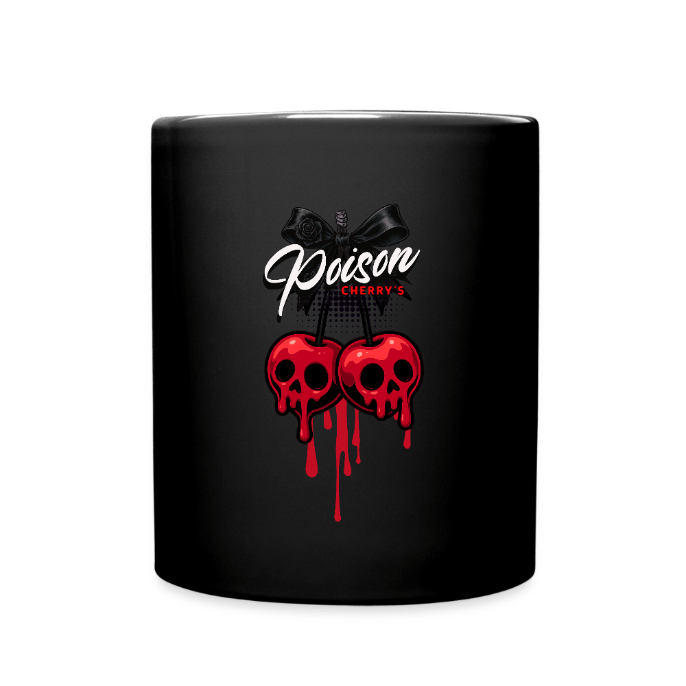 Poison Cherrys | Tasse 325 ml, glänzend schwarz – SoulAndPixel Streetwear & Accessoires