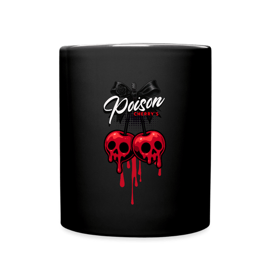 Poison Cherrys | Tasse 325 ml, glänzend schwarz – SoulAndPixel Streetwear & Accessoires
