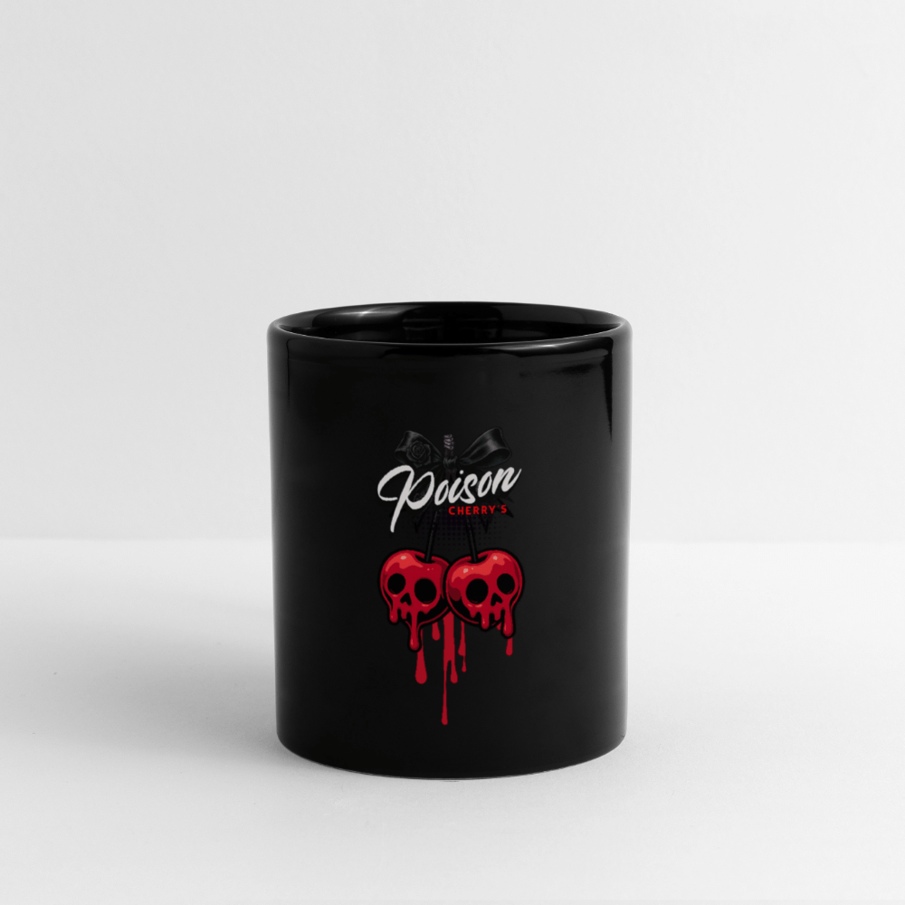 Poison Cherrys | Tasse 325 ml, glänzend schwarz – SoulAndPixel Streetwear & Accessoires