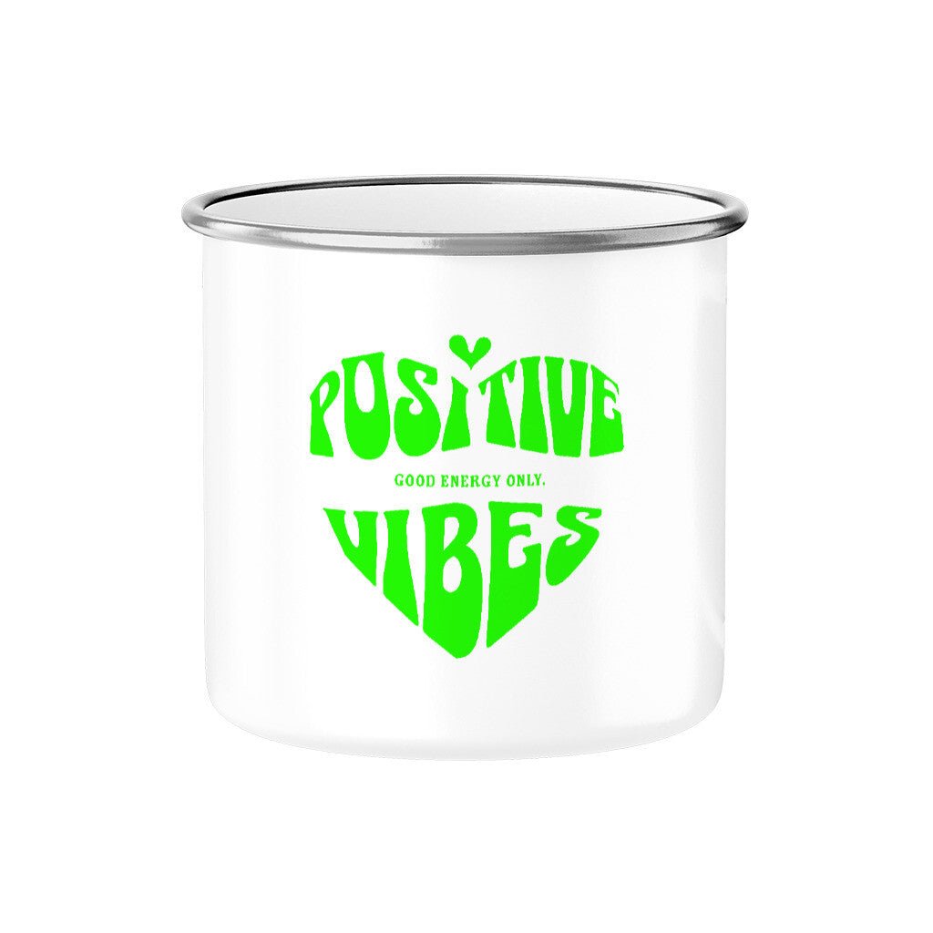 Positive Vibes | Emaille Tasse, 300 ml – SoulAndPixel Streetwear & Accessoires