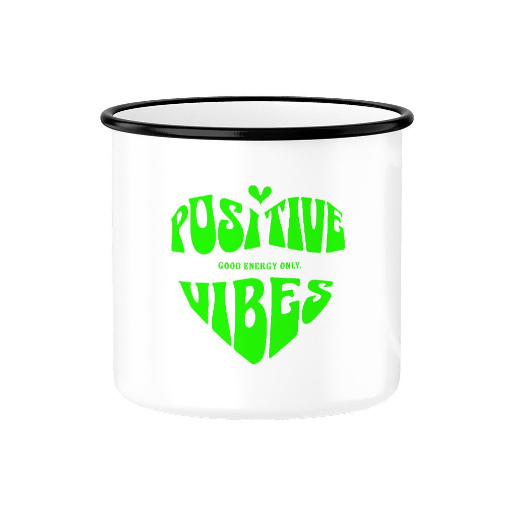 Positive Vibes | Emaille Tasse, 300 ml – SoulAndPixel Streetwear & Accessoires