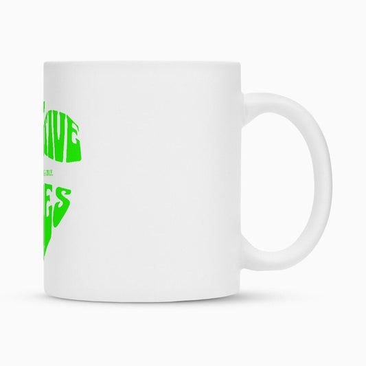 Positive Vibes | Tasse 300 ml, matt weiß – SoulAndPixel Streetwear & Accessoires