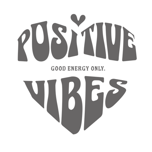 Positive Vibes | Windlicht aus Glas, 12 cm - Laserprint – SoulAndPixel Streetwear & Accessoires