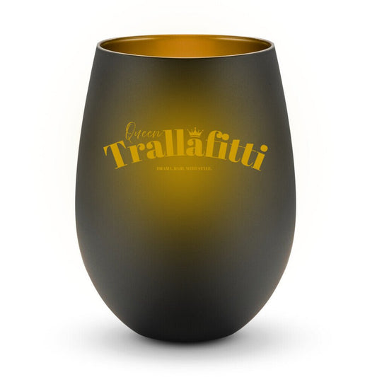 Queen Trallafitti | Windlicht aus Glas, 12 cm - Laserprint – SoulAndPixel Streetwear & Accessoires