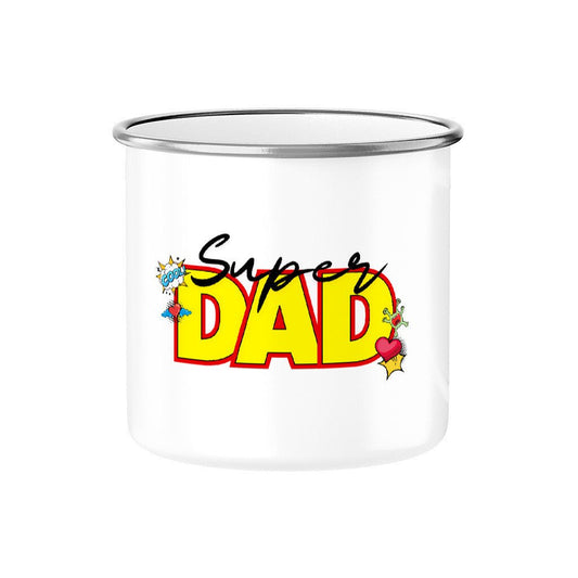 Super DAD | Emaille Tasse, 300 ml – SoulAndPixel Streetwear & Accessoires