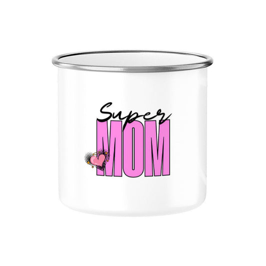 Super MOM | Emaille Tasse, 300 ml – SoulAndPixel Streetwear & Accessoires