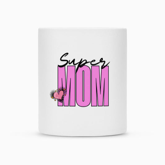 Super MOM | Tasse 300 ml, matt weiß – SoulAndPixel Streetwear & Accessoires