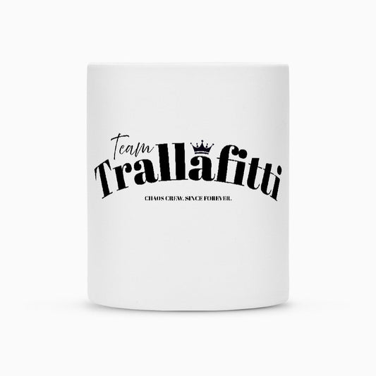 Team Trallafitti | Tasse 300 ml, matt weiß – SoulAndPixel Streetwear & Accessoires