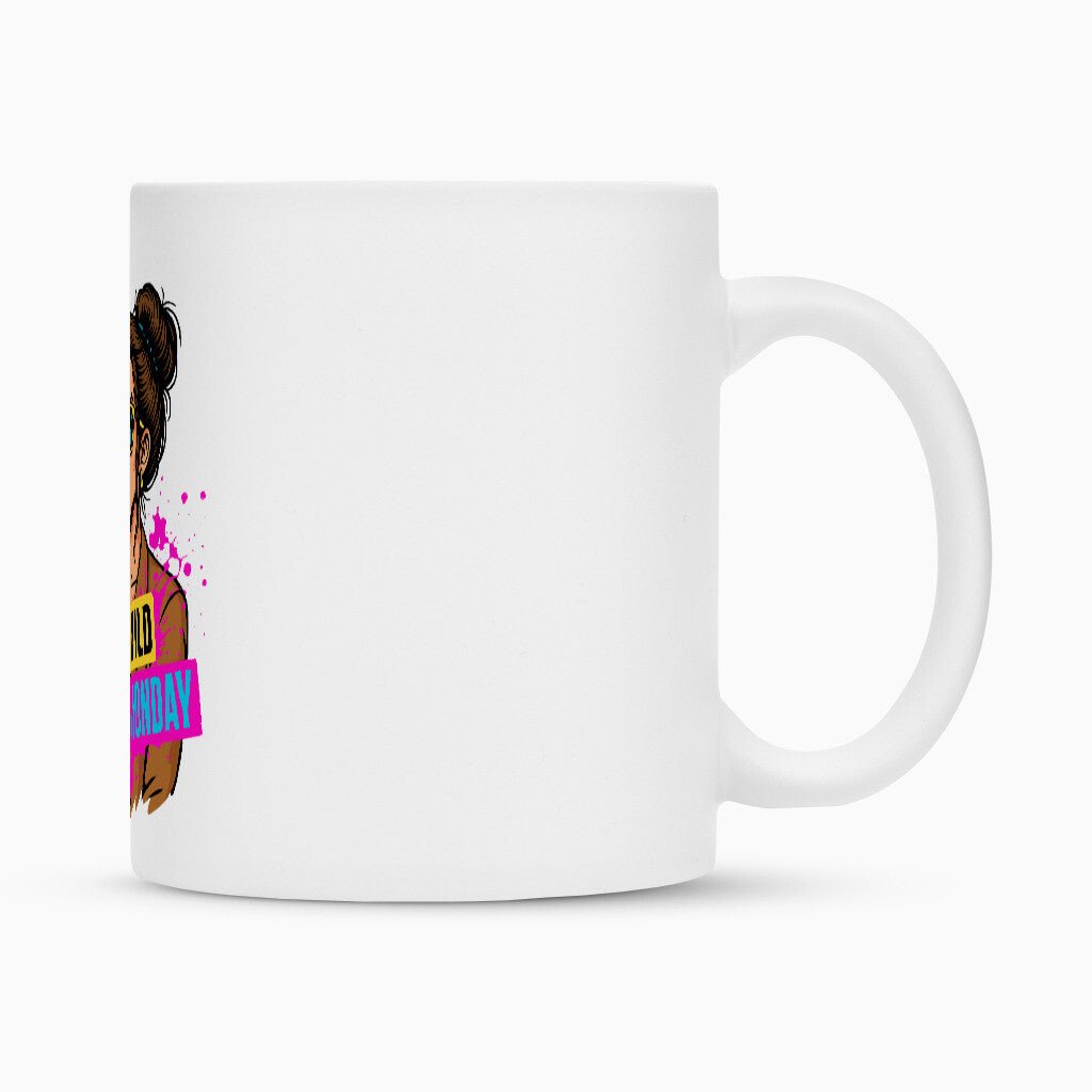 Too wild for Monday | Tasse 300 ml, matt weiß – SoulAndPixel Streetwear & Accessoires