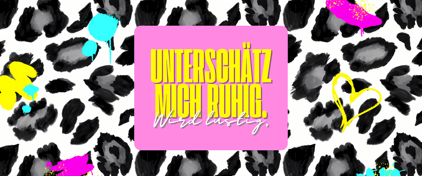 Unterschätz mich ruhig. | Emaille Tasse, 300 ml – SoulAndPixel Streetwear & Accessoires