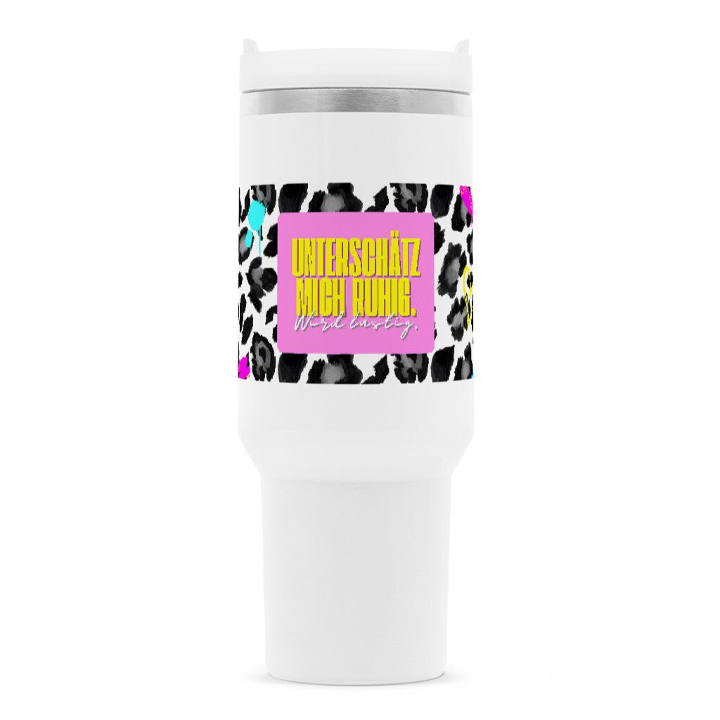 Unterschätz mich ruhig. | Thermobecher Edelstahl, 1200 ml – SoulAndPixel Streetwear & Accessoires