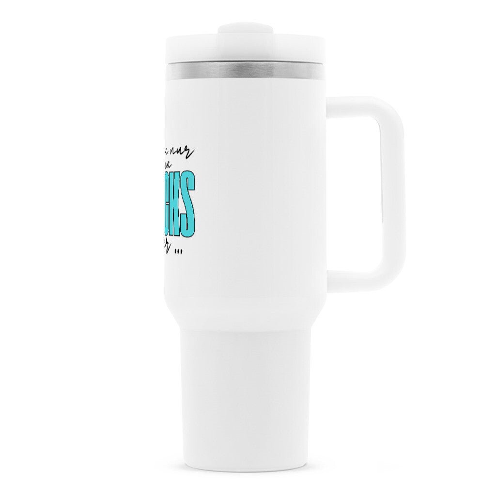 Wegen Snacks. | Thermobecher Edelstahl, 1200 ml – SoulAndPixel Streetwear & Accessoires