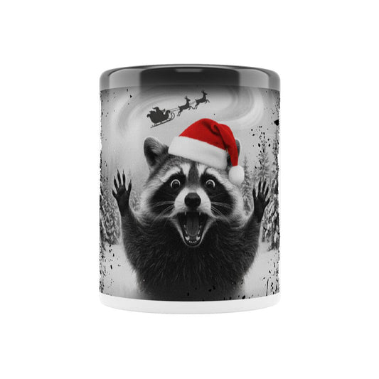 Wild Xmas Raccoon | Farbwechseltasse, 300 ml – SoulAndPixel Streetwear & Accessoires